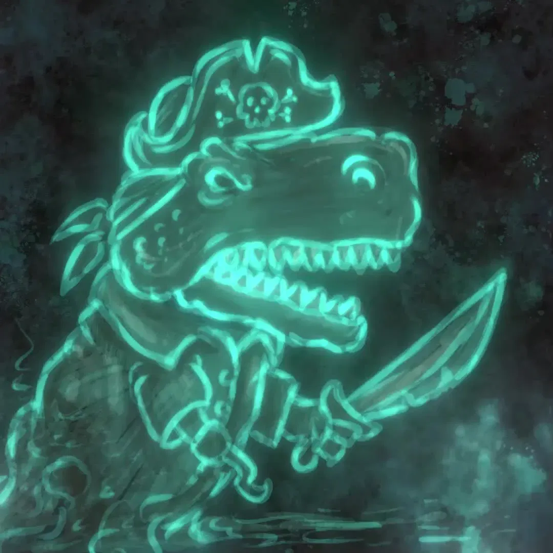 Image of Ghost T-rex Pirate