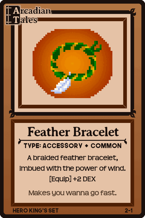 Image of Card 2-1 - Feather Bracelet