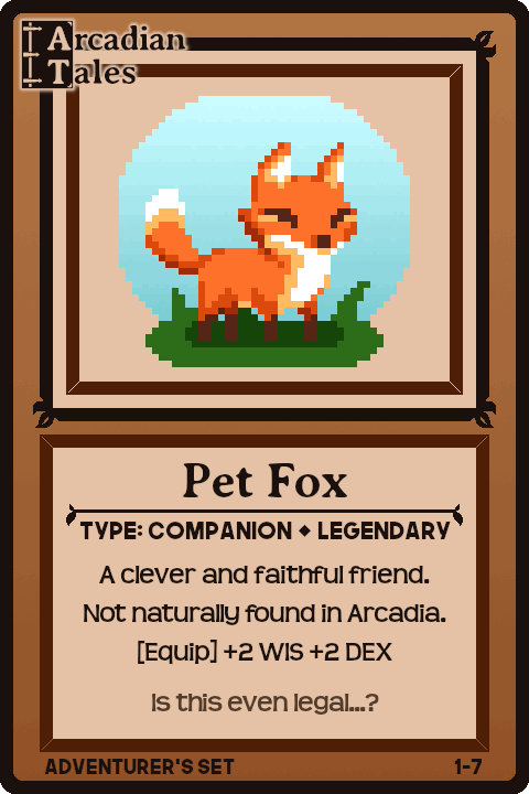 Image of Card 1-7 - Pet Fox