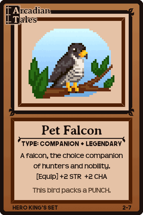 Image of Card 2-7 - Pet Falcon