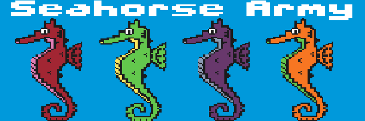 Seahorse Army banner