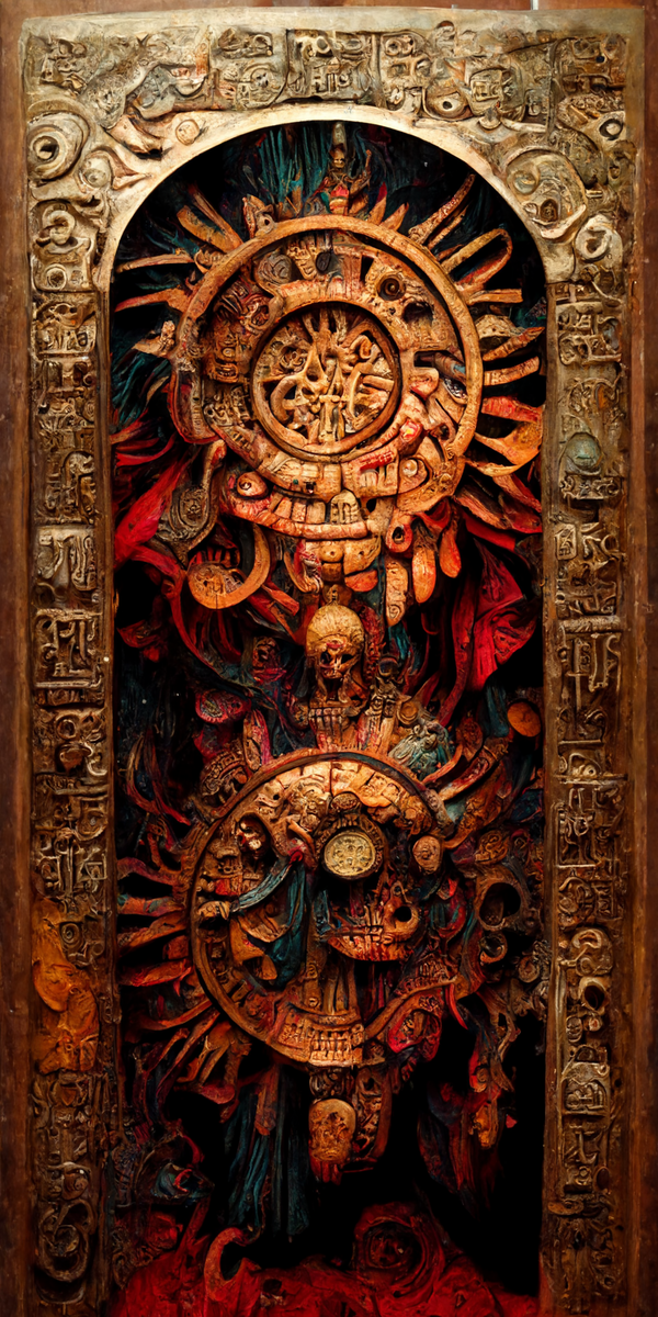 Image of Estilo Azteca Woodcarvings #98