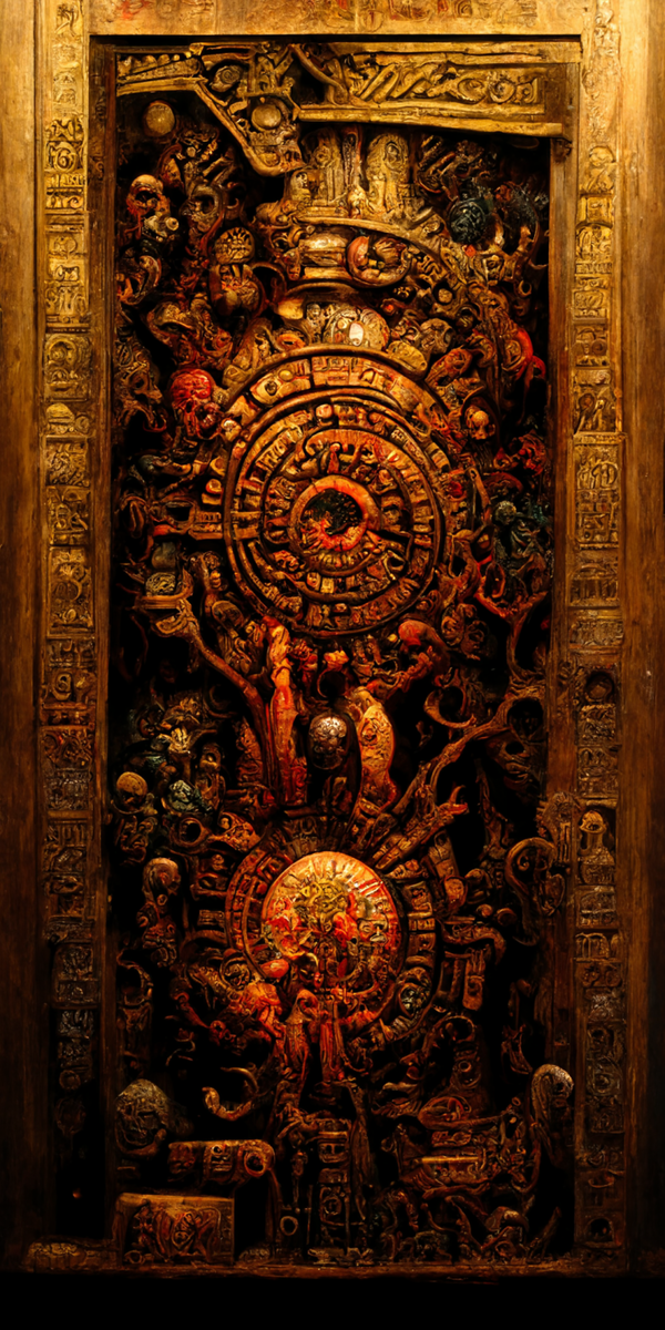 Image of Estilo Azteca Woodcarvings #83