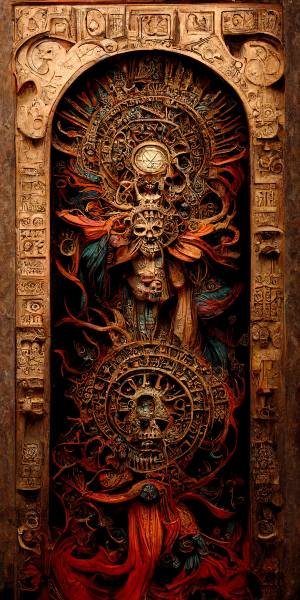 Image of Estilo Azteca Woodcarvings #78