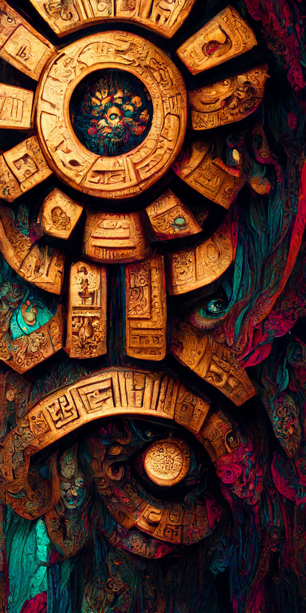 Image of Estilo Azteca Woodcarvings #104