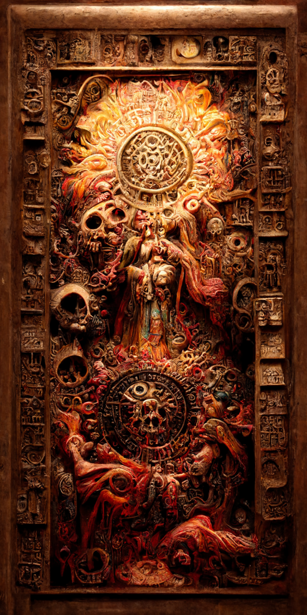 Image of Estilo Azteca Woodcarvings #81