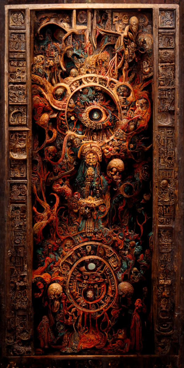 Image of Estilo Azteca Woodcarvings #79