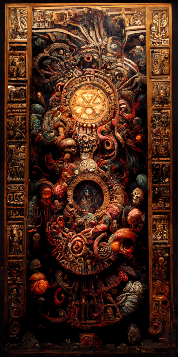 Image of Estilo Azteca Woodcarvings #91