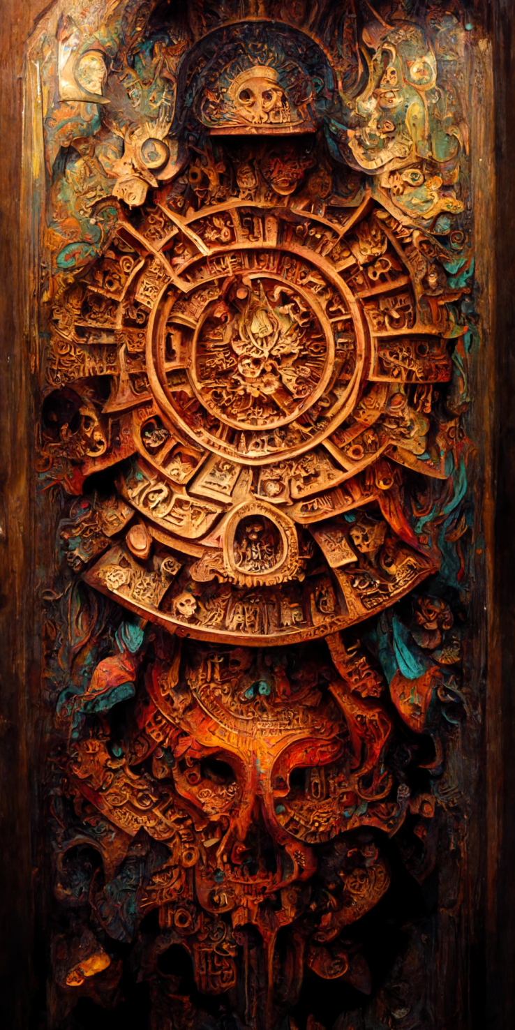 An image of Estilo Azteca Woodcarvings #53