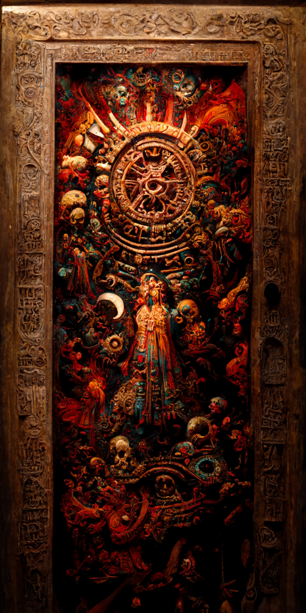 Image of Estilo Azteca Woodcarvings #92