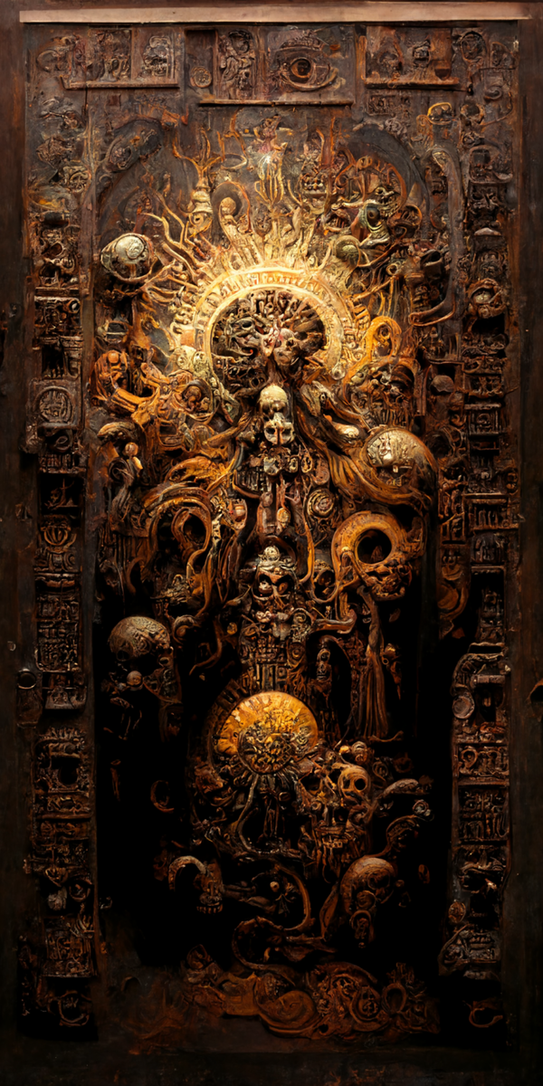 Image of Estilo Azteca Woodcarvings #68